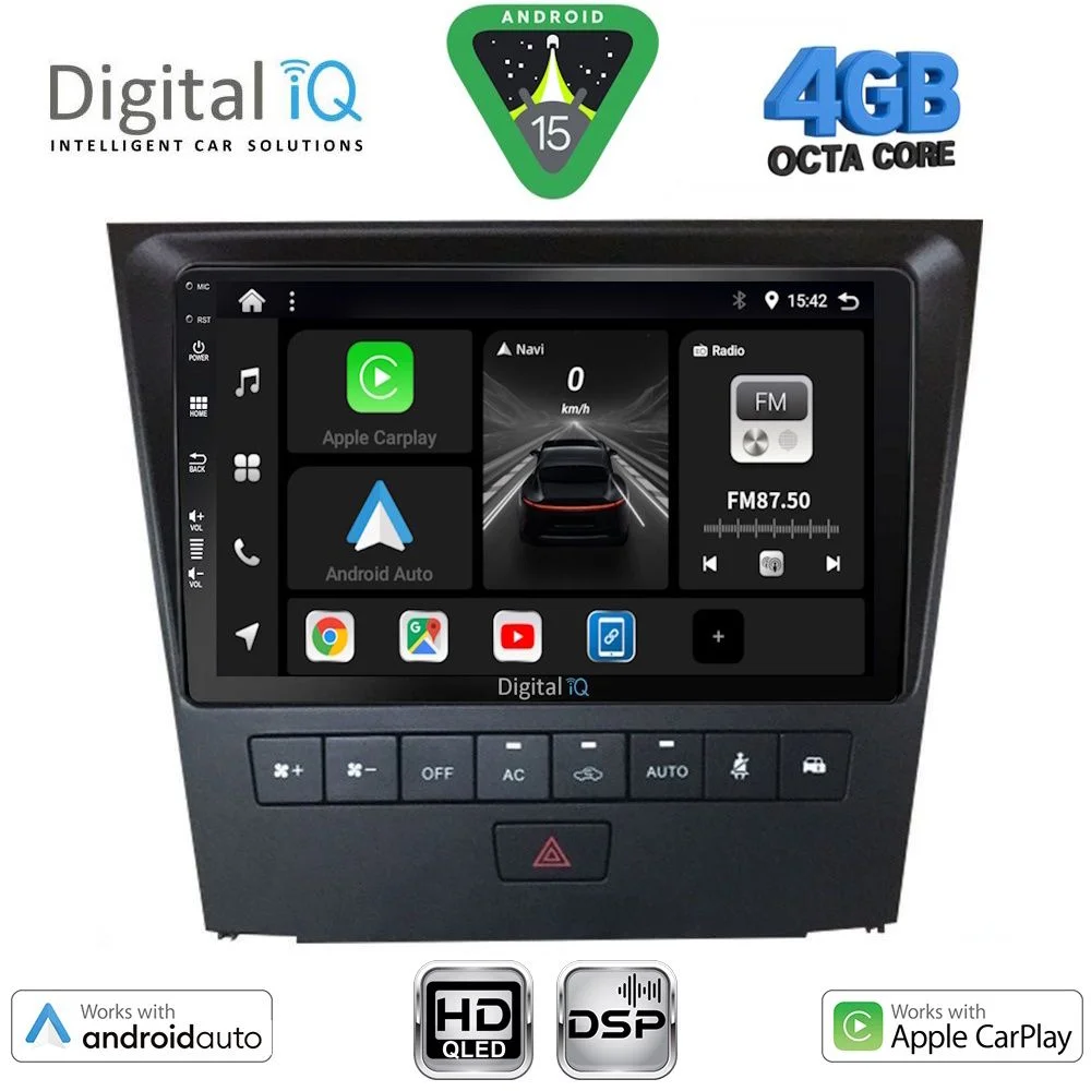 Φωτογραφία προϊόντος: DIGITAL IQ BXF 16341_CPAA (9inc) MULTIMEDIA TABLET for LEXUS GS mod. 2004-2011