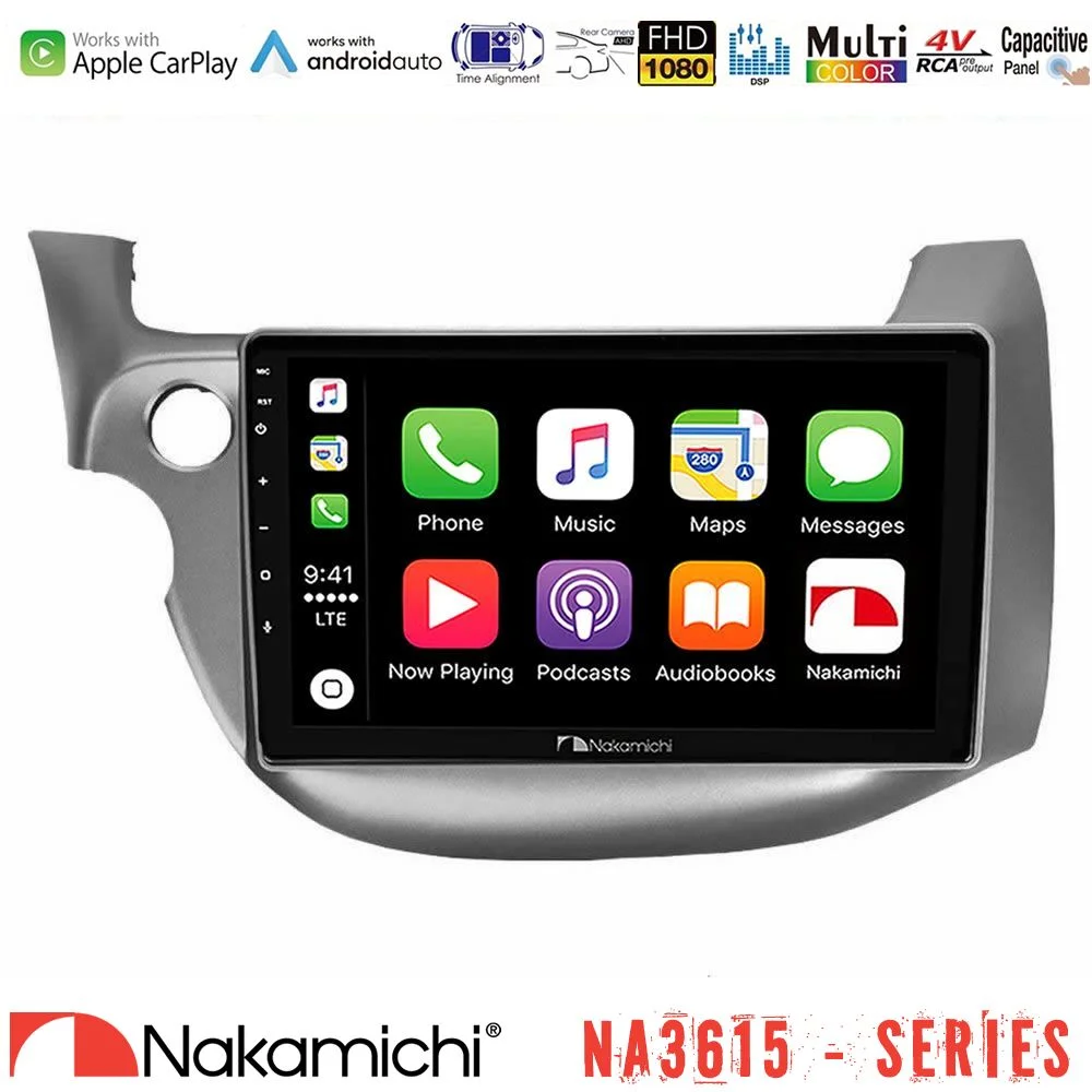 Φωτογραφία προϊόντος: Nakamichi NA3615 Series Με Wireless Carplay & Android Auto Honda Jazz 2009-2013 Media Station Tablet 9