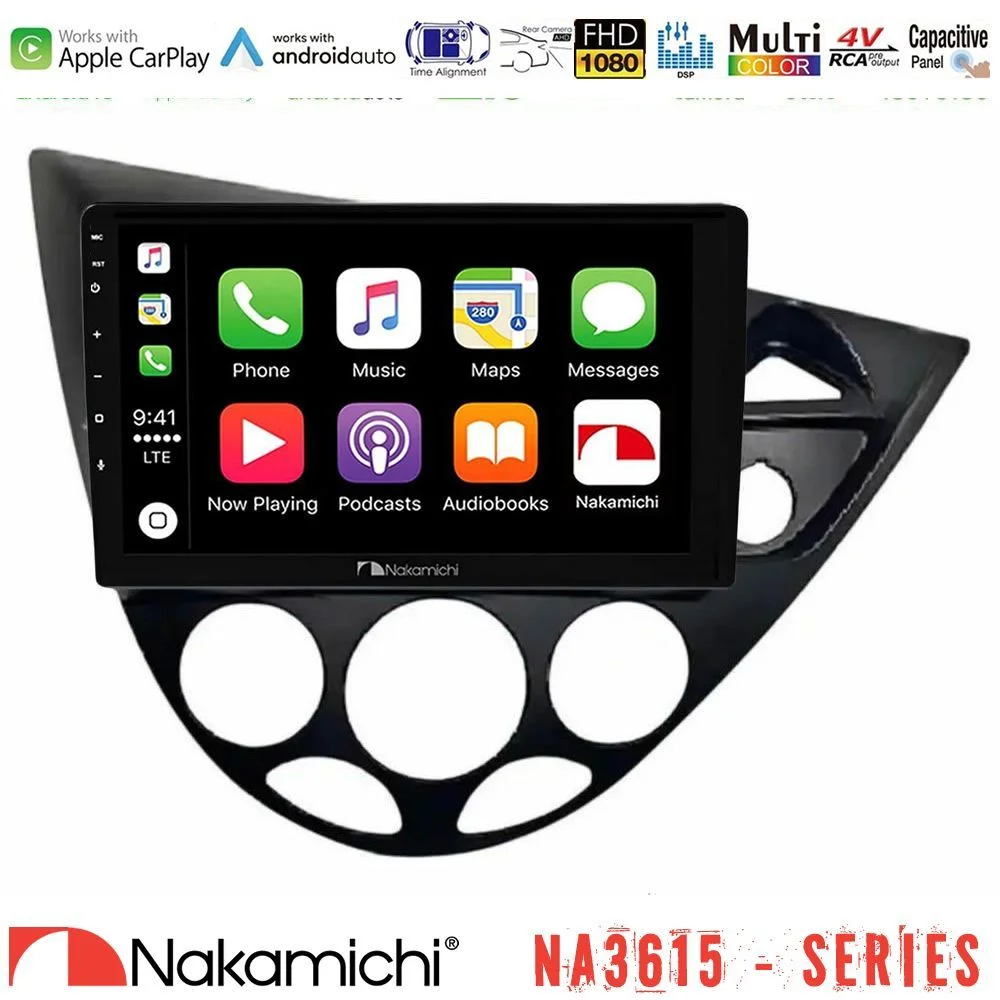 Φωτογραφία προϊόντος: Nakamichi NA3615 Series Με Wireless Carplay & Android Auto Ford Focus 1999-2004 RHD Media Station Tablet 9″