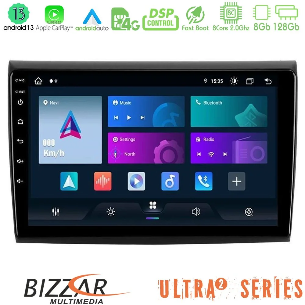 Φωτογραφία προϊόντος: Bizzar Ultra Series Fiat Bravo 8core Android13 8+128GB Navigation Multimedia Tablet 9