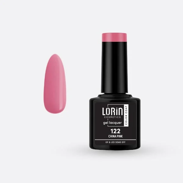 Φωτογραφία προϊόντος: Lorin Cosmetics Lorin Gel Lacquer Ημιμόνιμο Βερνίκι 8ml. #122 (China Pink)