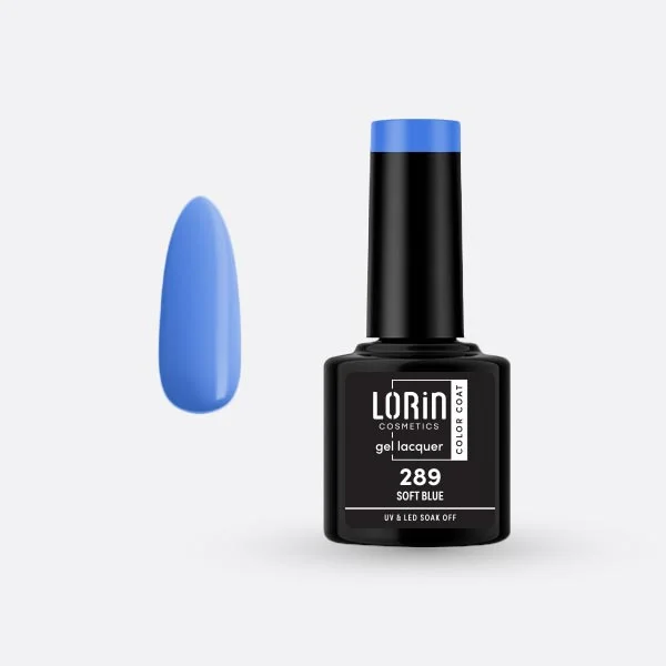 Φωτογραφία προϊόντος: Lorin Cosmetics Lorin Gel Lacquer Ημιμόνιμο Βερνίκι 8ml. #289 (Soft Blue)