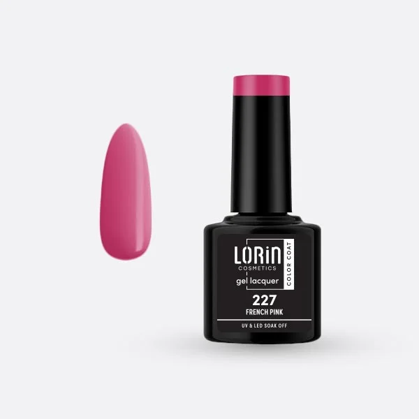 Φωτογραφία προϊόντος: Lorin Cosmetics Lorin Gel Lacquer Ημιμόνιμο Βερνίκι 8ml. #227 (French Pink)