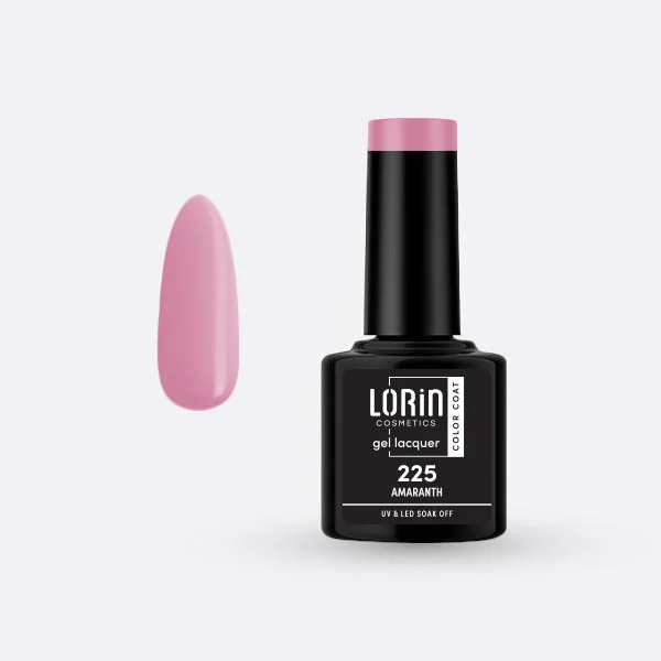 Φωτογραφία προϊόντος: Lorin Cosmetics Lorin Gel Lacquer Ημιμόνιμο Βερνίκι 8ml. #225 (Amaranth)