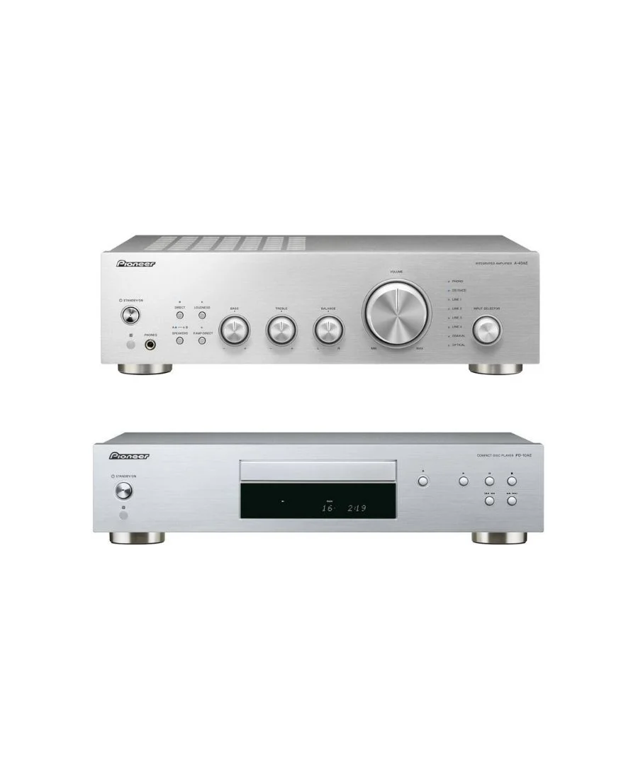 Φωτογραφία προϊόντος: Pioneer Πακέτο με Stereo Ενισχυτή A-10AE και CD Player PD-10AE Silver (Σετ)