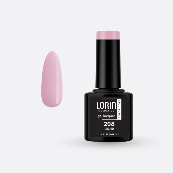 Φωτογραφία προϊόντος: Lorin Cosmetics Lorin Gel Lacquer Ημιμόνιμο Βερνίκι 8ml. #208 (Orchid)