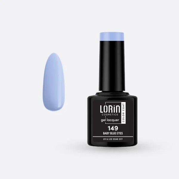 Φωτογραφία προϊόντος: Lorin Cosmetics Lorin Gel Lacquer Ημιμόνιμο Βερνίκι 8ml. #149 (Baby Blue Eyes)