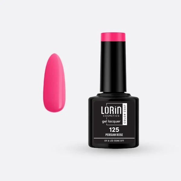 Φωτογραφία προϊόντος: Lorin Cosmetics Lorin Gel Lacquer Ημιμόνιμο Βερνίκι 8ml. #125 (Persian Rose)