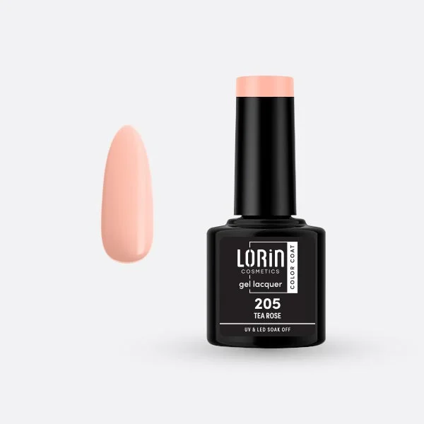Φωτογραφία προϊόντος: Lorin Cosmetics Lorin Gel Lacquer Ημιμόνιμο Βερνίκι 8ml. #205 (Tea Rose)