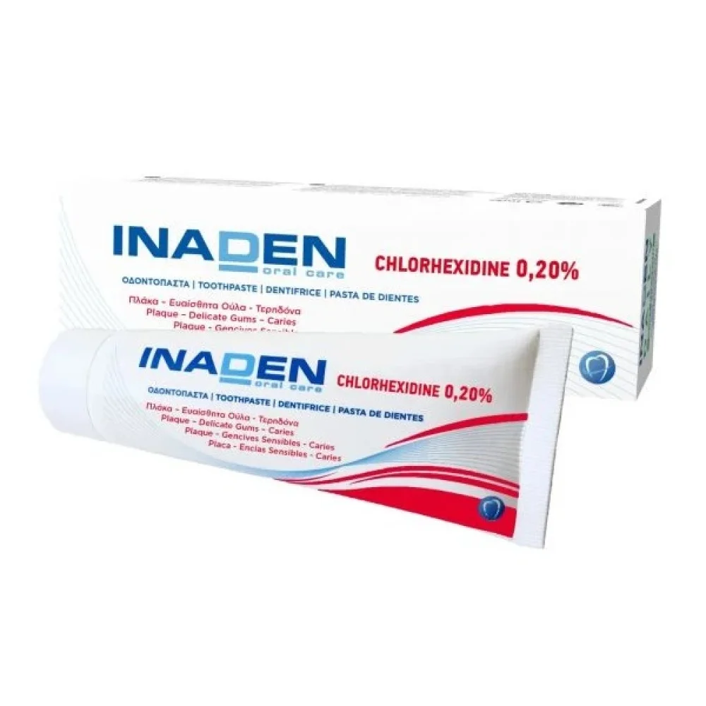 Φωτογραφία προϊόντος: INADEN Chlorhexidine 0.20% Toothpaste - Οδοντόκρεμα με Χλωρεξιδίνη 0.20% (75ml)