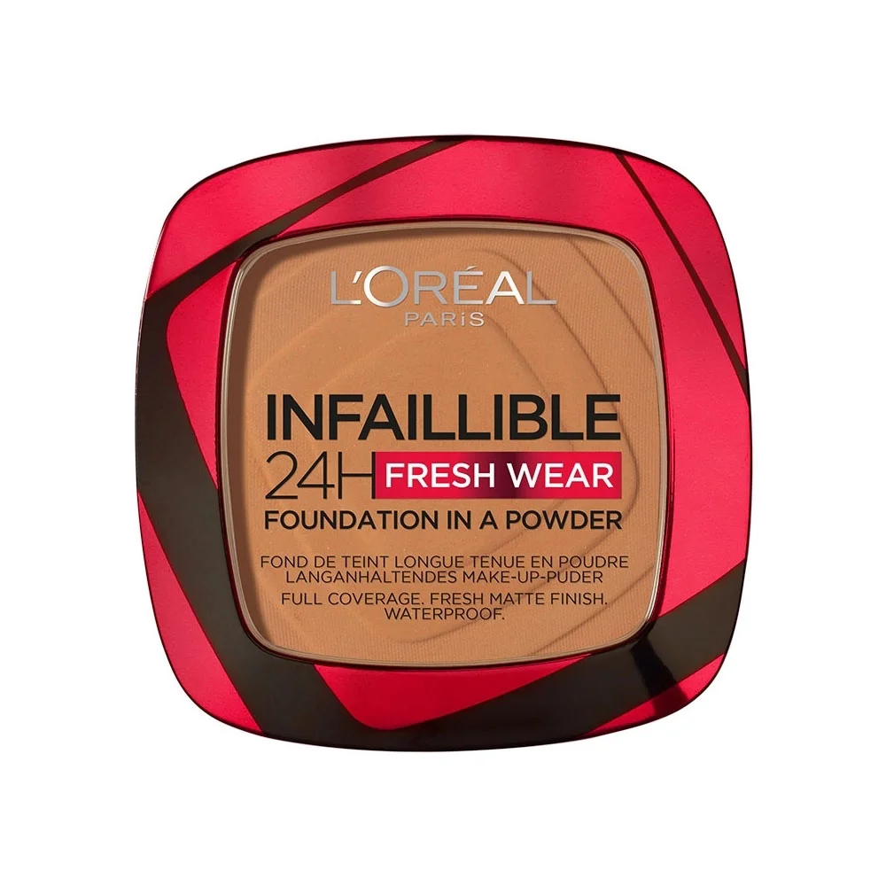 Φωτογραφία προϊόντος: L'OREAL PARIS Infaillible 24H Fresh Wear Foundation Make Up 24th Duration in Powder Form 9gr - 330 - Hazelnut