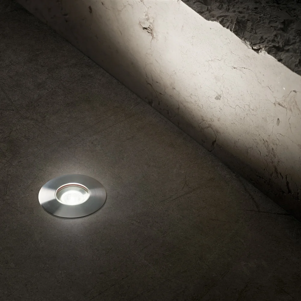 Φωτογραφία προϊόντος: Ideal lux Χωνευτό φωτιστικό δαπέδου LED D55 wide 3000K steel IP67