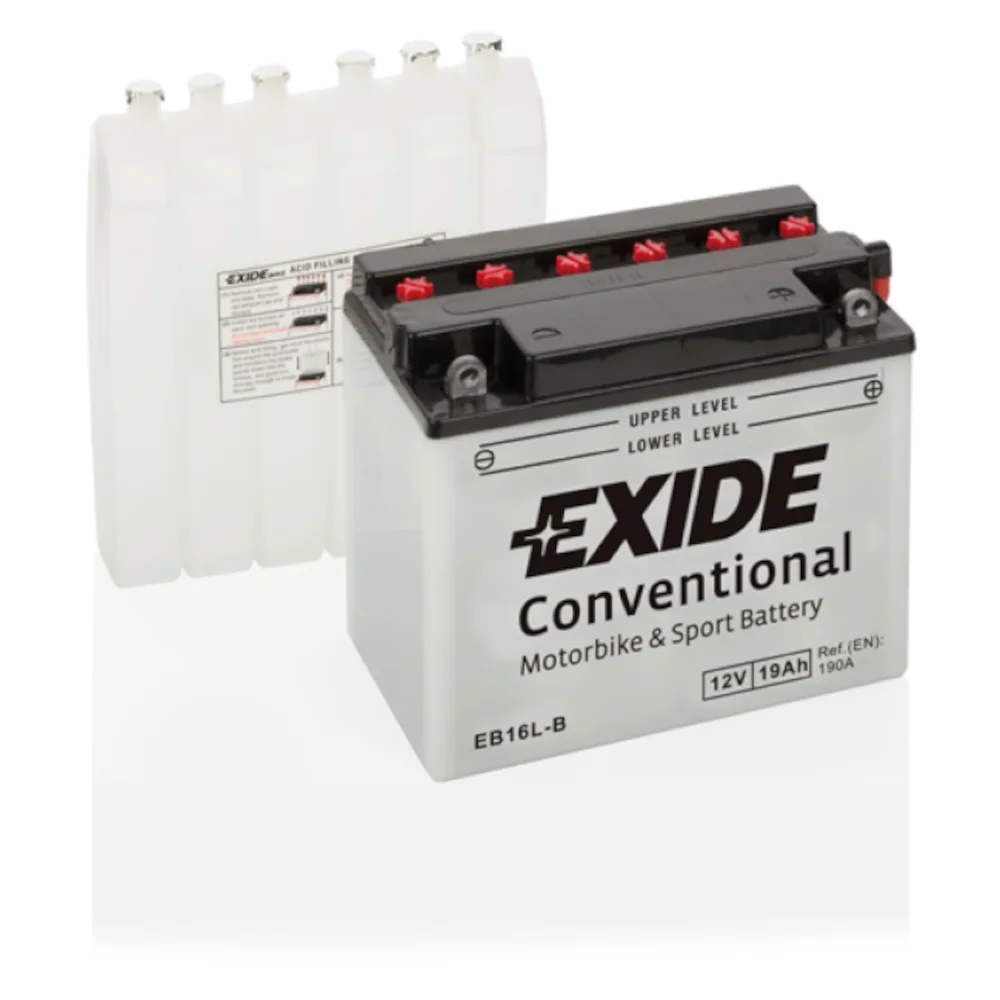 Φωτογραφία προϊόντος: Exide Technologies Μπαταρία μοτοσυκλέτας EXIDE EB16L-B 12V 19Ah