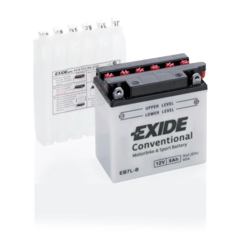 Φωτογραφία προϊόντος: Exide Technologies Μπαταρία μοτοσυκλέτας EXIDE EB7L-B 12V 8Ah