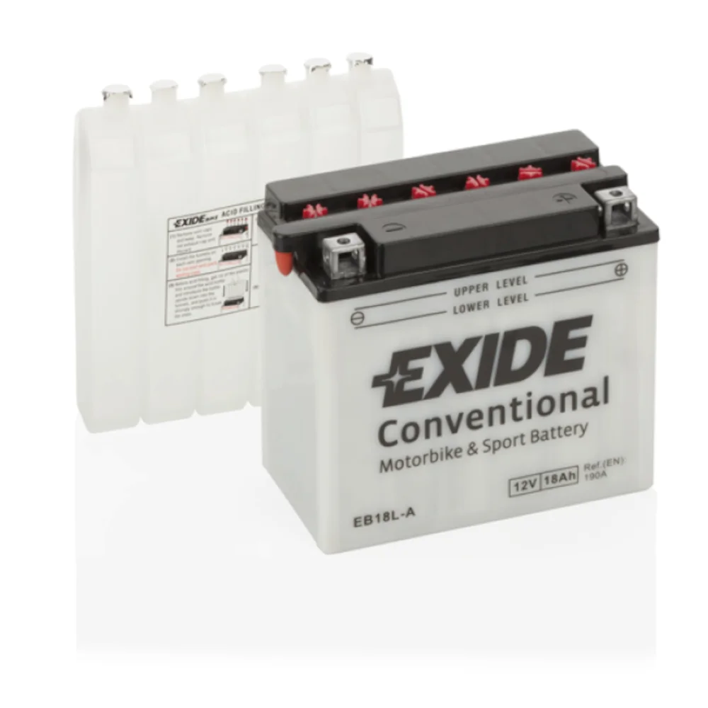 Φωτογραφία προϊόντος: Exide Technologies Μπαταρία μοτοσυκλέτας EXIDE EB18L-A 12V 18Ah