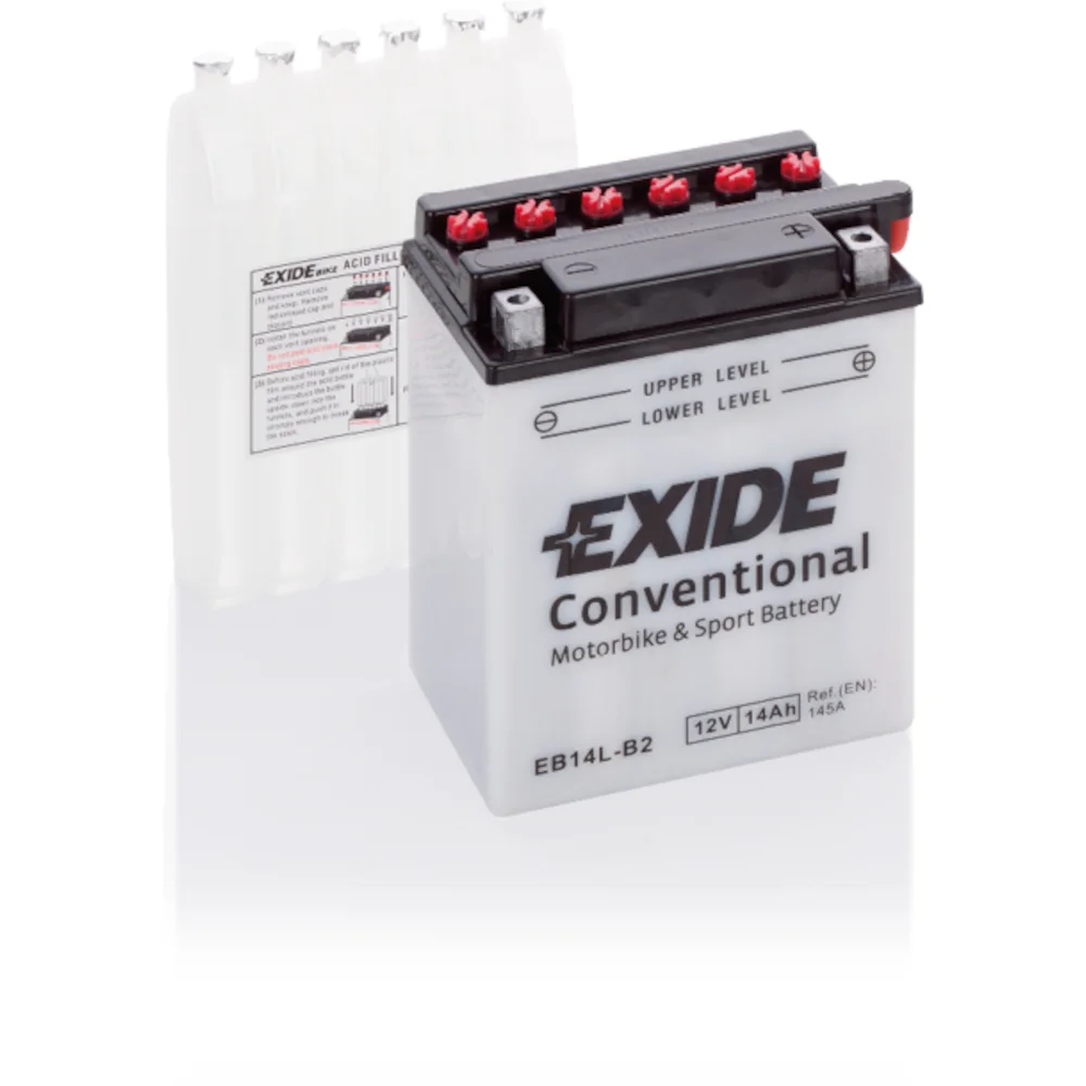 Φωτογραφία προϊόντος: Exide Technologies Μπαταρία μοτοσυκλέτας EXIDE EB14L-B2 12V 14Ah