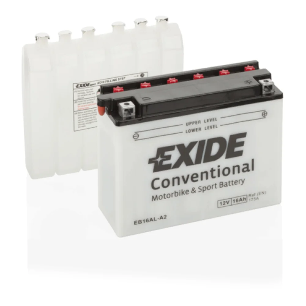 Φωτογραφία προϊόντος: Exide Technologies Μπαταρία μοτοσυκλέτας EXIDE EB16AL-A2 12V 16Ah