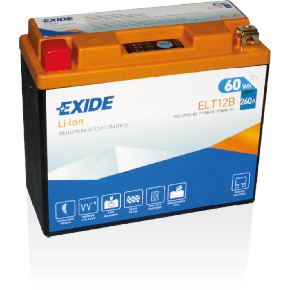 Φωτογραφία προϊόντος: Exide Technologies Μπαταρία μοτοσυκλέτας EXIDE ELT12B 12V 5Ah