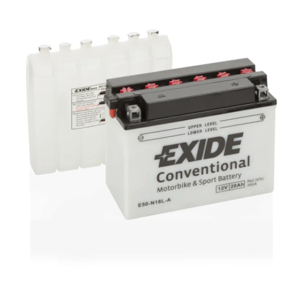 Φωτογραφία προϊόντος: Exide Technologies Μπαταρία μοτοσυκλέτας EXIDE E50-N18L-A 12V 20Ah