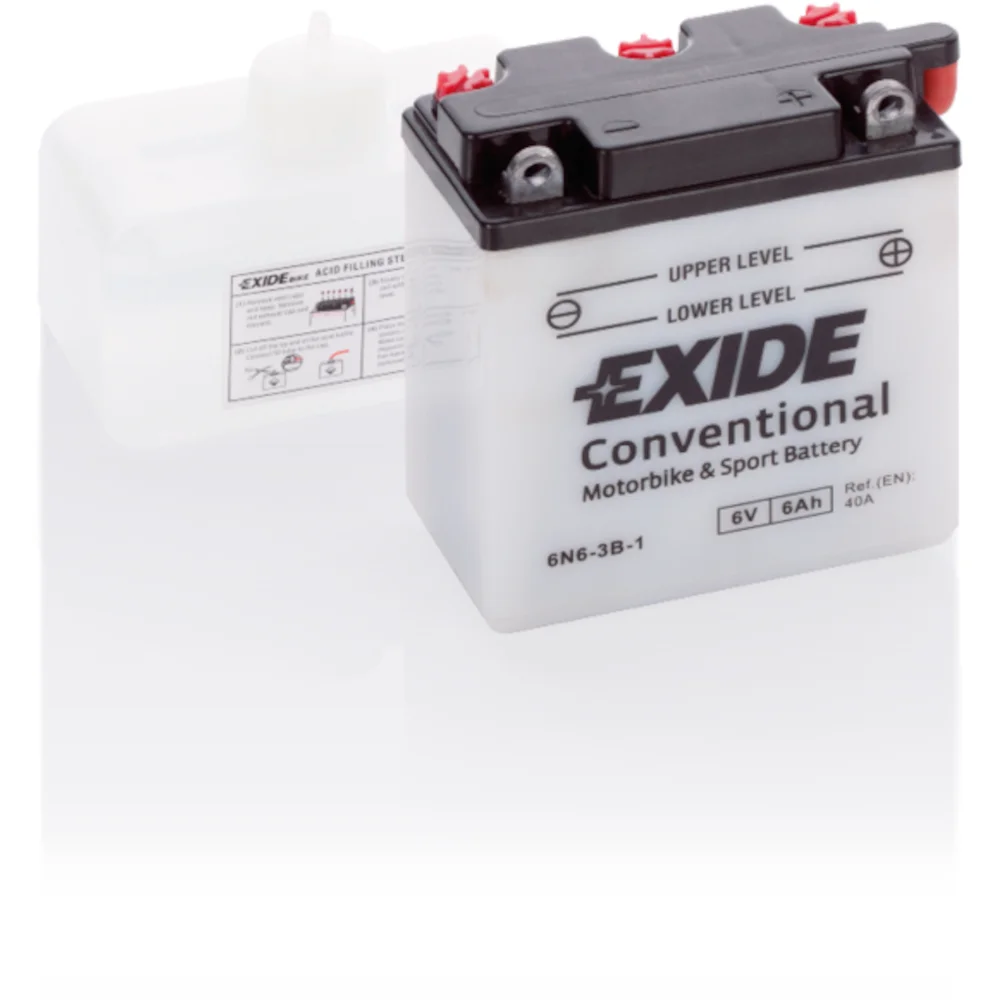 Φωτογραφία προϊόντος: Exide Technologies Μπαταρία μοτοσυκλέτας EXIDE 6N6-3B-1 6V 6Ah