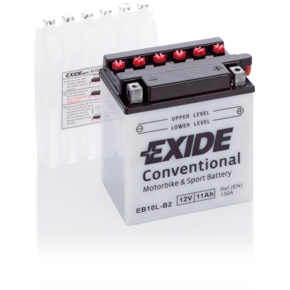 Φωτογραφία προϊόντος: Exide Technologies Μπαταρία μοτοσυκλέτας EXIDE EB10L-B2 12V 11Ah
