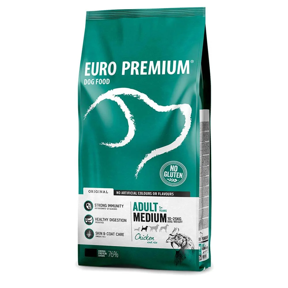 Φωτογραφία προϊόντος: Europremium Original Adult Medium Breed - Κοτόπουλο & Ρύζι - 12kg