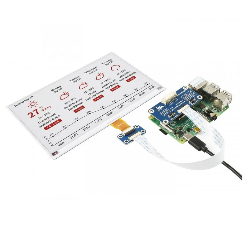Φωτογραφία προϊόντος: WaveShare Pi Display e-Paper 7.5