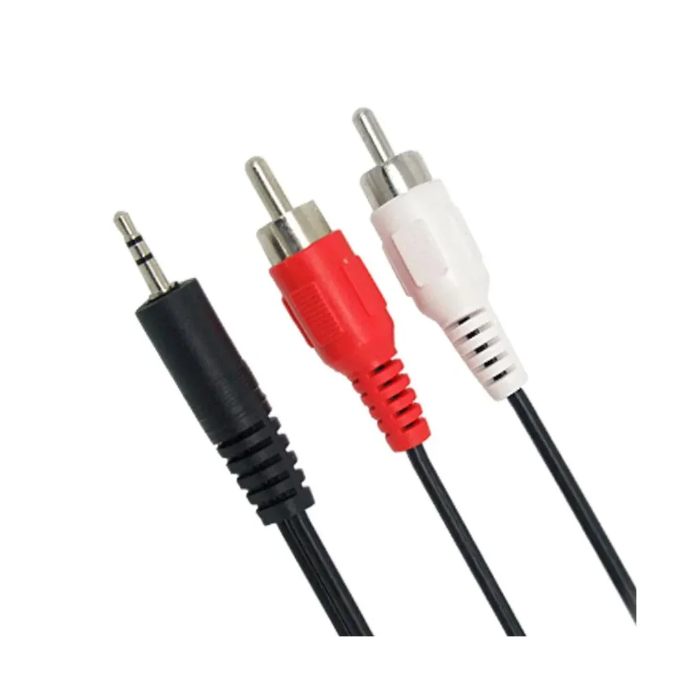 Φωτογραφία προϊόντος: OEM POWERTECH καλώδιο 3.5mm σε 2x RCA CAB-R007, 1.5m, μαύρο