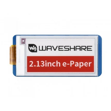 Φωτογραφία προϊόντος: WaveShare 2.13inch E-Paper E-Ink Display Module (B) for Raspberry Pi Pico, 250x122, Red / Black / White, SPI
