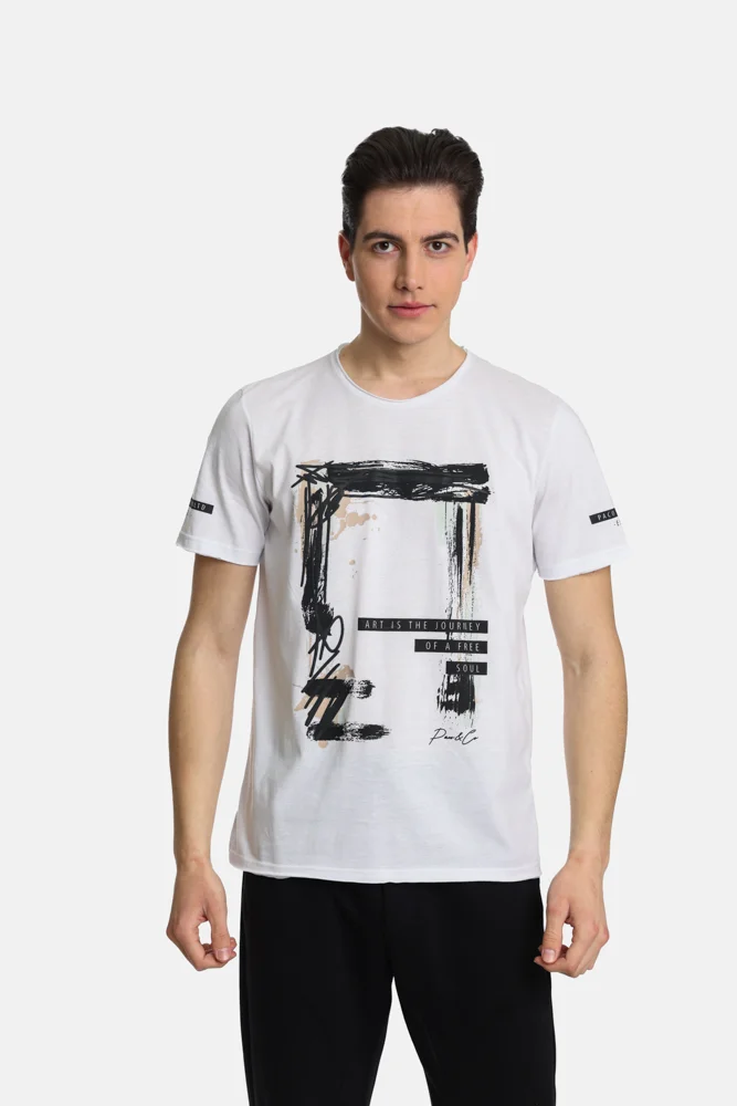 Φωτογραφία προϊόντος: Paco & Co Ανδρικό T-shirt 2431044-04 Λευκό