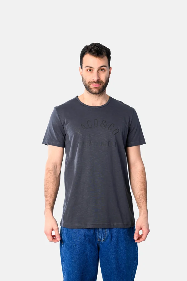 Φωτογραφία προϊόντος: Paco & Co Ανδρικό T-shirt Concept 2531017-06 Ανθρακί