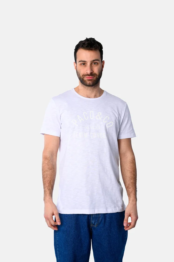 Φωτογραφία προϊόντος: Paco & Co Ανδρικό T-shirt Concept 2531017-05 Λευκό