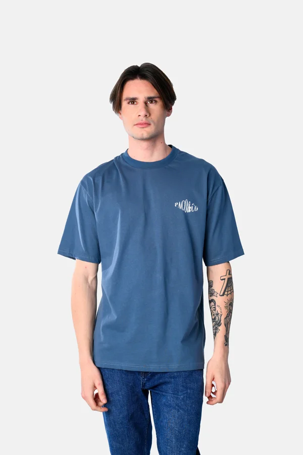 Φωτογραφία προϊόντος: Paco & Co Ανδρικό Oversized με τύπωμα πλάτη T-shirt 2531074-01 Ραφ