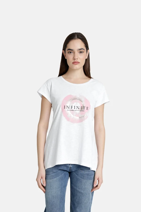Φωτογραφία προϊόντος: Paco & Co Γυναικείο T-shirt Infinite 2532038-03 Λευκό