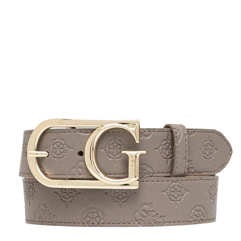 Φωτογραφία προϊόντος: Guess Zarela Adj Pant Belt Ζώνη Γυναικεία Dark Taupe Logo BW9227P5235