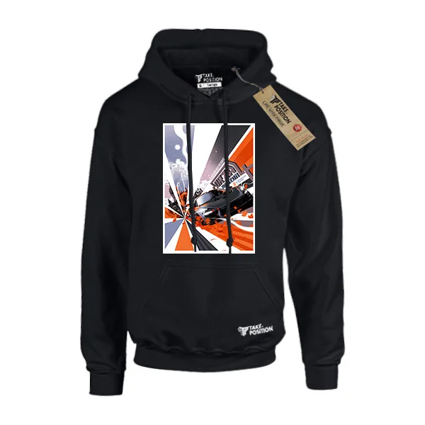 Φωτογραφία προϊόντος: Hoodie φούτερ με κουκούλα Takeposition H-cool Horizon 4, ΜΑΥΡΟ/ LARGE, 907-4566-prosf