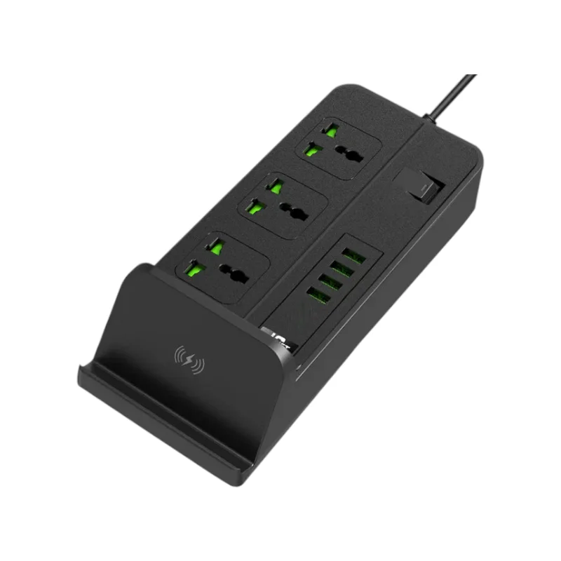 Φωτογραφία προϊόντος: Tradesor Πολύπριζο Multi-Plug 3 θέσεων με θύρες USB + βάση ασύρματης φόρτισης - KOS-27005EU - 270056
