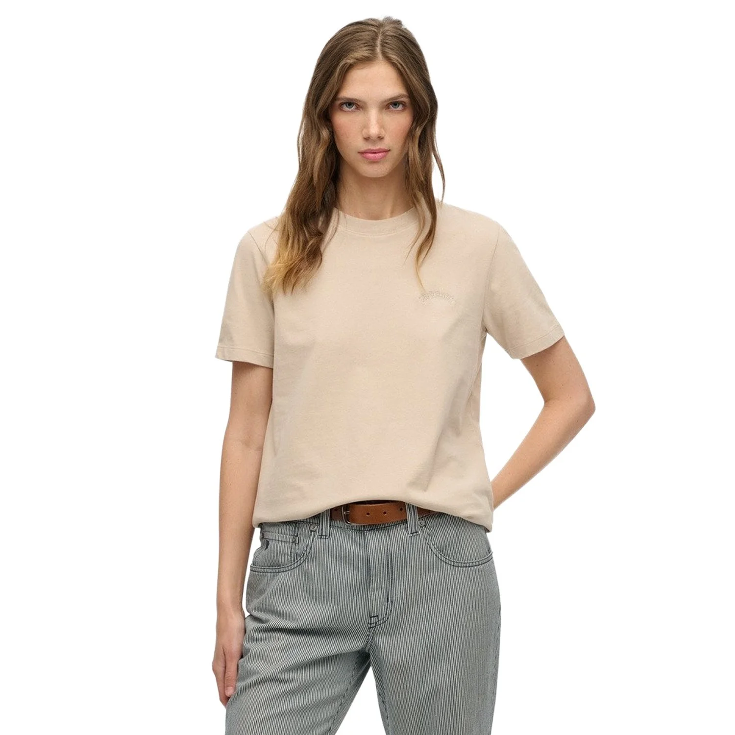 Φωτογραφία προϊόντος: SUPERDRY W OVIN ESSENTIAL LOGO EMB TEE (W1011896A-6NN) ΜΠΛΟΥΖΑ