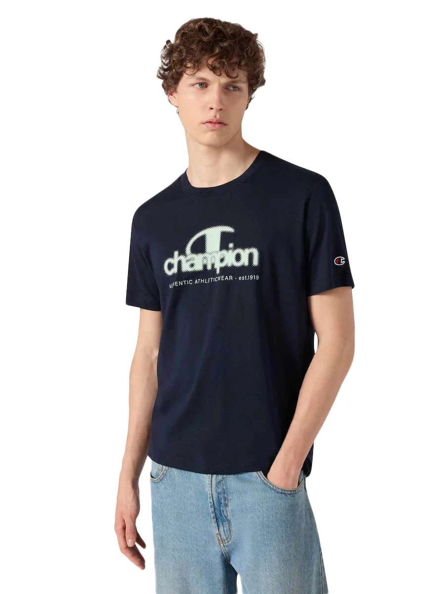 Φωτογραφία προϊόντος: CHAMPION M Crewneck T-Shirt (222392-BS501) ΜΠΛΟΥΖΑ