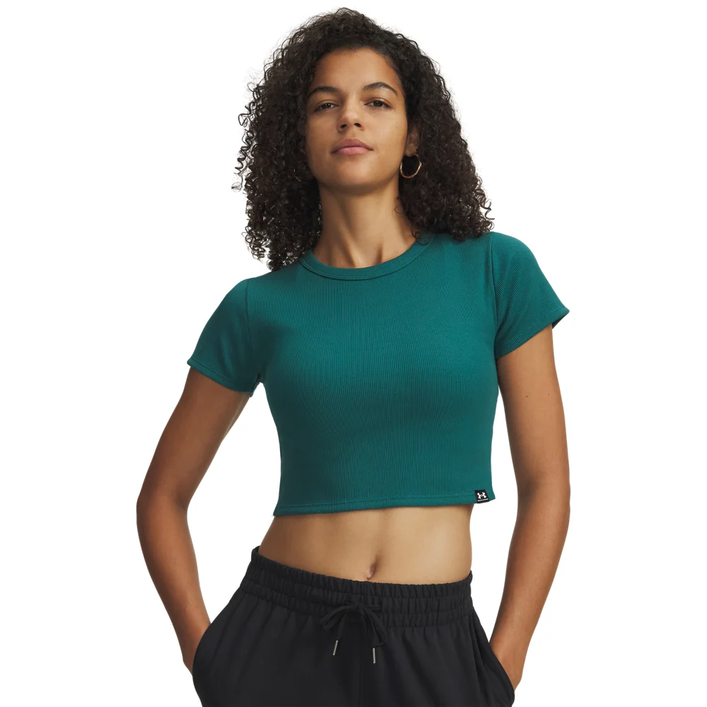 Φωτογραφία προϊόντος: Under Armour UA W Rival Rib Baby Tee (6000264-338) ΜΠΛΟΥΖΑ