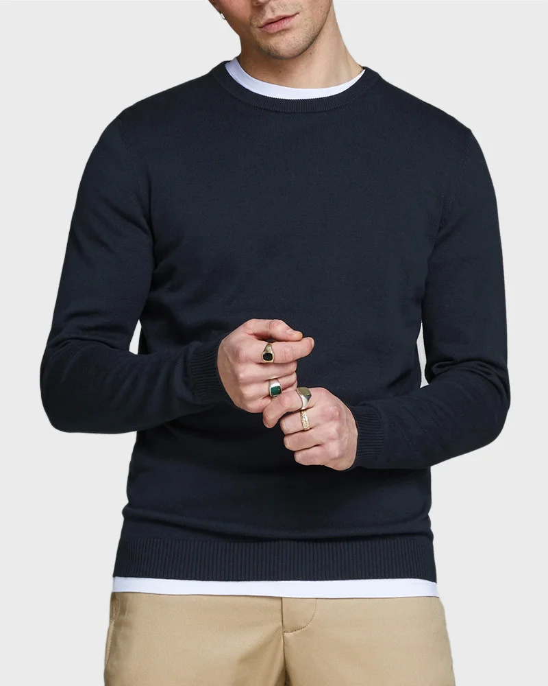 Φωτογραφία προϊόντος: JACK & JONES ΑΝΔΡΙΚΟ ΠΟΥΛΟΒΕΡ ΣΤΕΝΗ ΓΡΑΜΜΗ - 12137190 ΜΠΛΕ