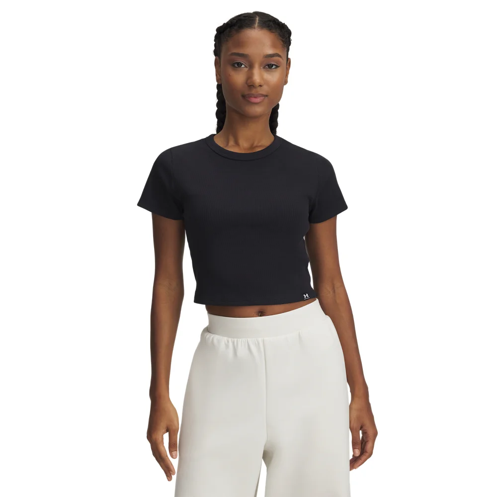Φωτογραφία προϊόντος: Under Armour UA W Rival Rib Baby Tee (6000264-001) ΜΠΛΟΥΖΑ