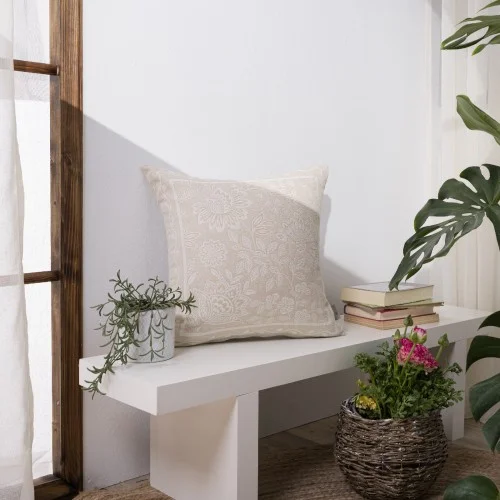 Φωτογραφία προϊόντος: Teoran Μαξιλαροθήκη Peony 01 - 45x45cm με γέμιση