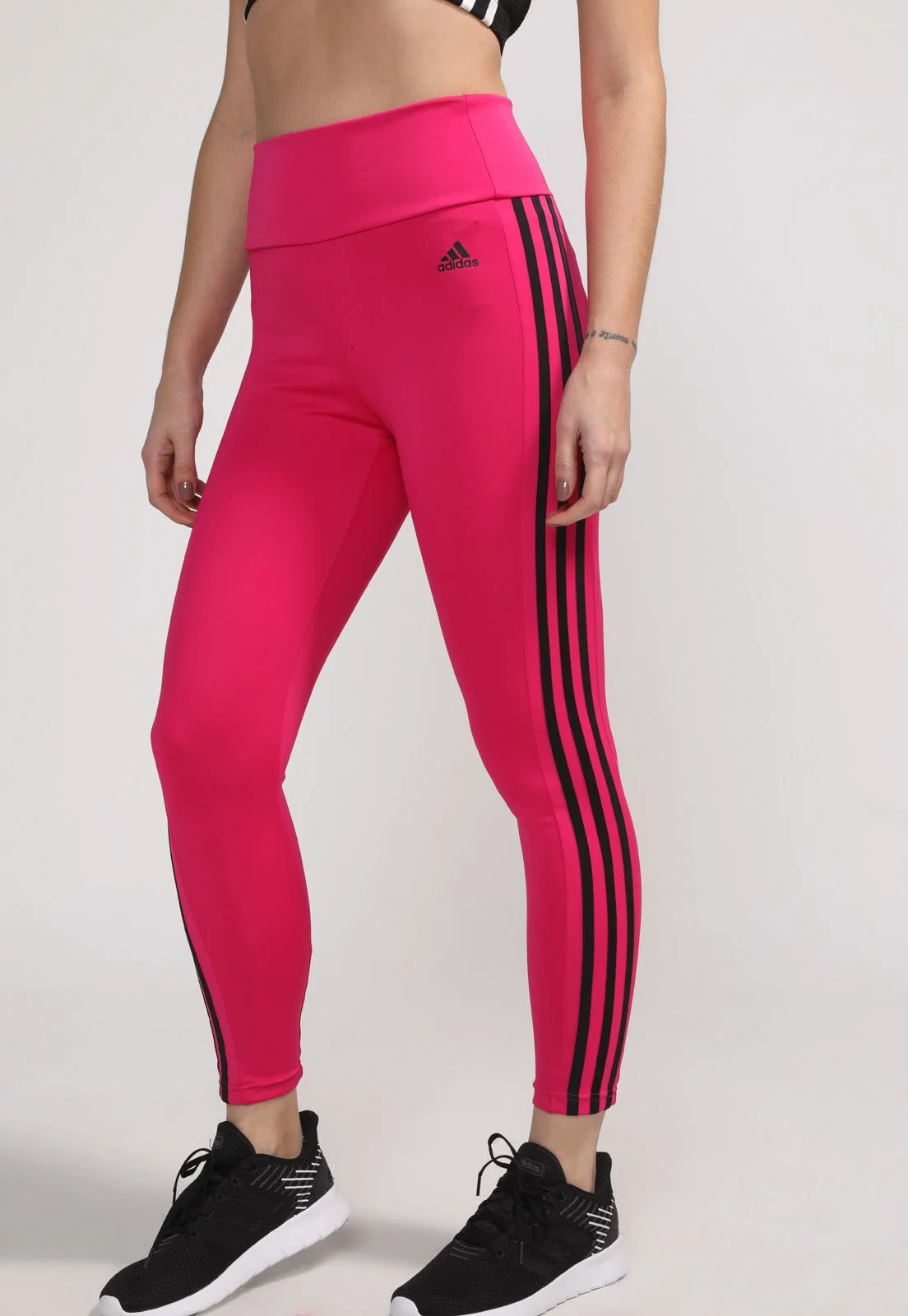 Φωτογραφία προϊόντος: Adidas Designed to Move High-Rise 3-Stripes 7/8 Training Γυναικείο Cropped Κολάν HK9951 Magenta ΦΟΥΞΙΑ