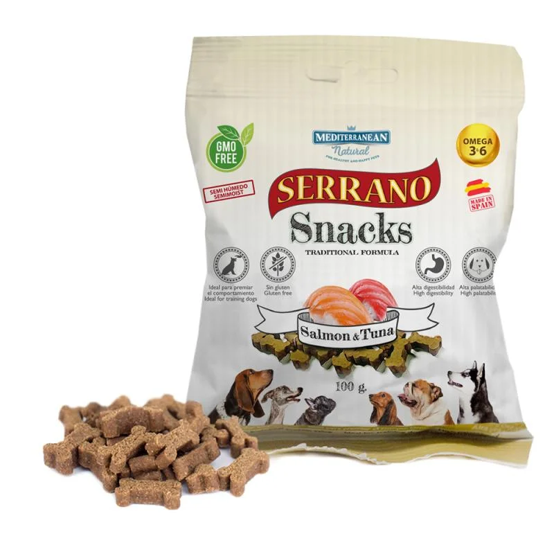 Φωτογραφία προϊόντος: Mediterannean Mediterranean Serrano Snack Salmon + Tuna 100g