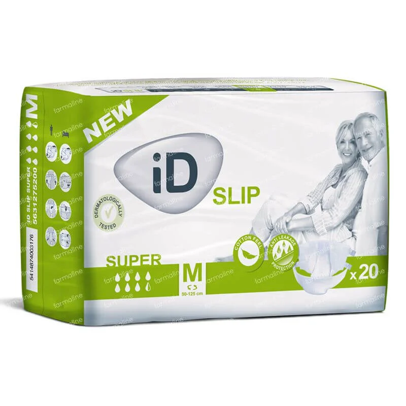 Φωτογραφία προϊόντος: Πάνες ακράτειας ID Slip Medium Super 20 τεμαχίων (Νυχτός)