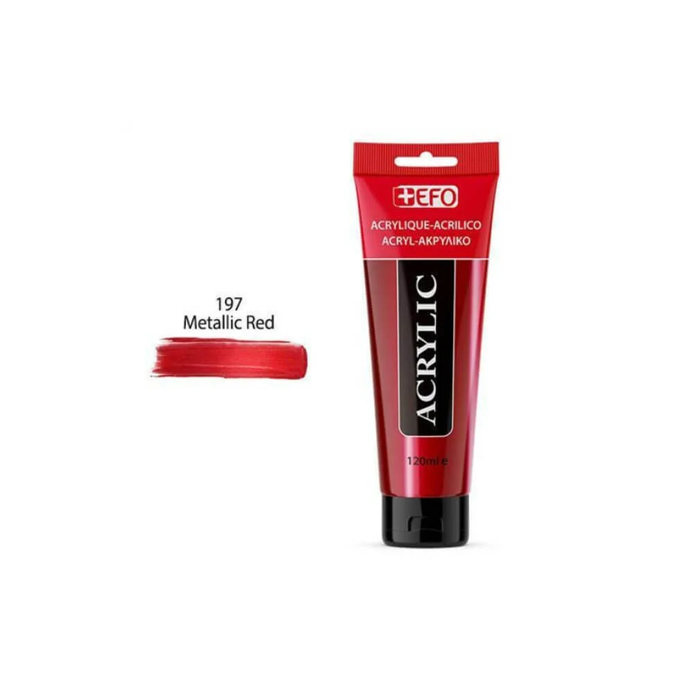 Φωτογραφία προϊόντος: +Efo Acrylic 120ml 197 Metallic Red 389197