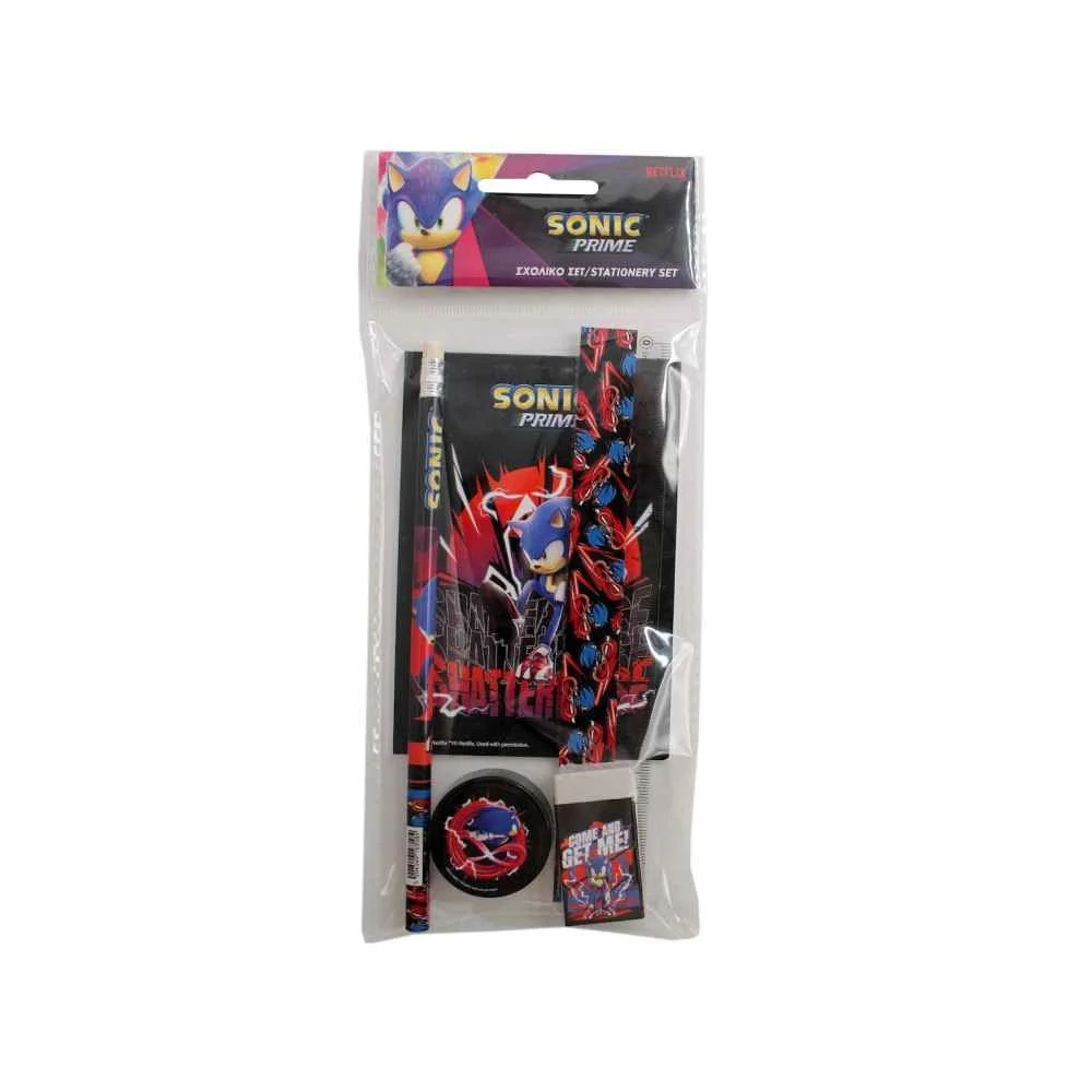 Φωτογραφία προϊόντος: Gim Sonic Prime Παιδικό Σετ Γραφικής Ύλης με Σημειωματάριο 334-84755