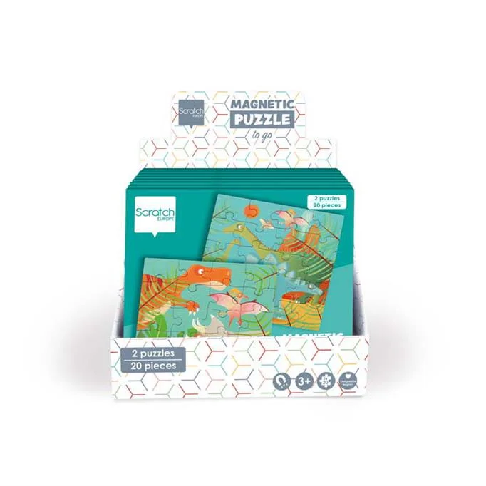 Φωτογραφία προϊόντος: Scratch DINO MAGNETIC PUZZLE BOOK TO GO