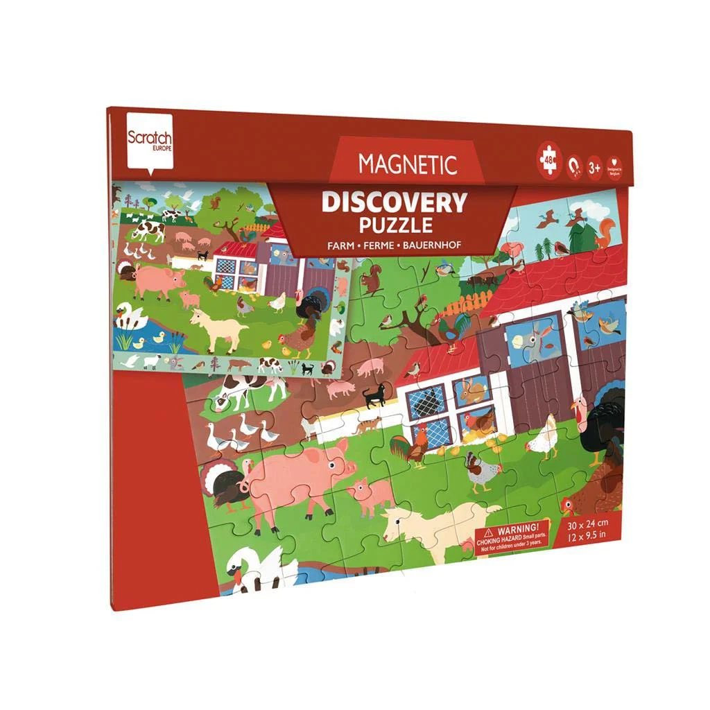 Φωτογραφία προϊόντος: Scratch MAGNETIC PUZZLE DISCOVERY-FARM 30pcs